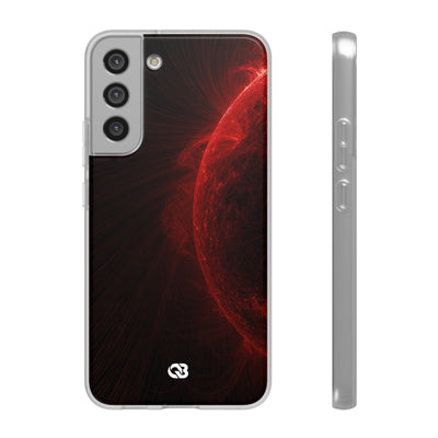 Red Lite Phone Case for Samsung - Solar Crimson Flare