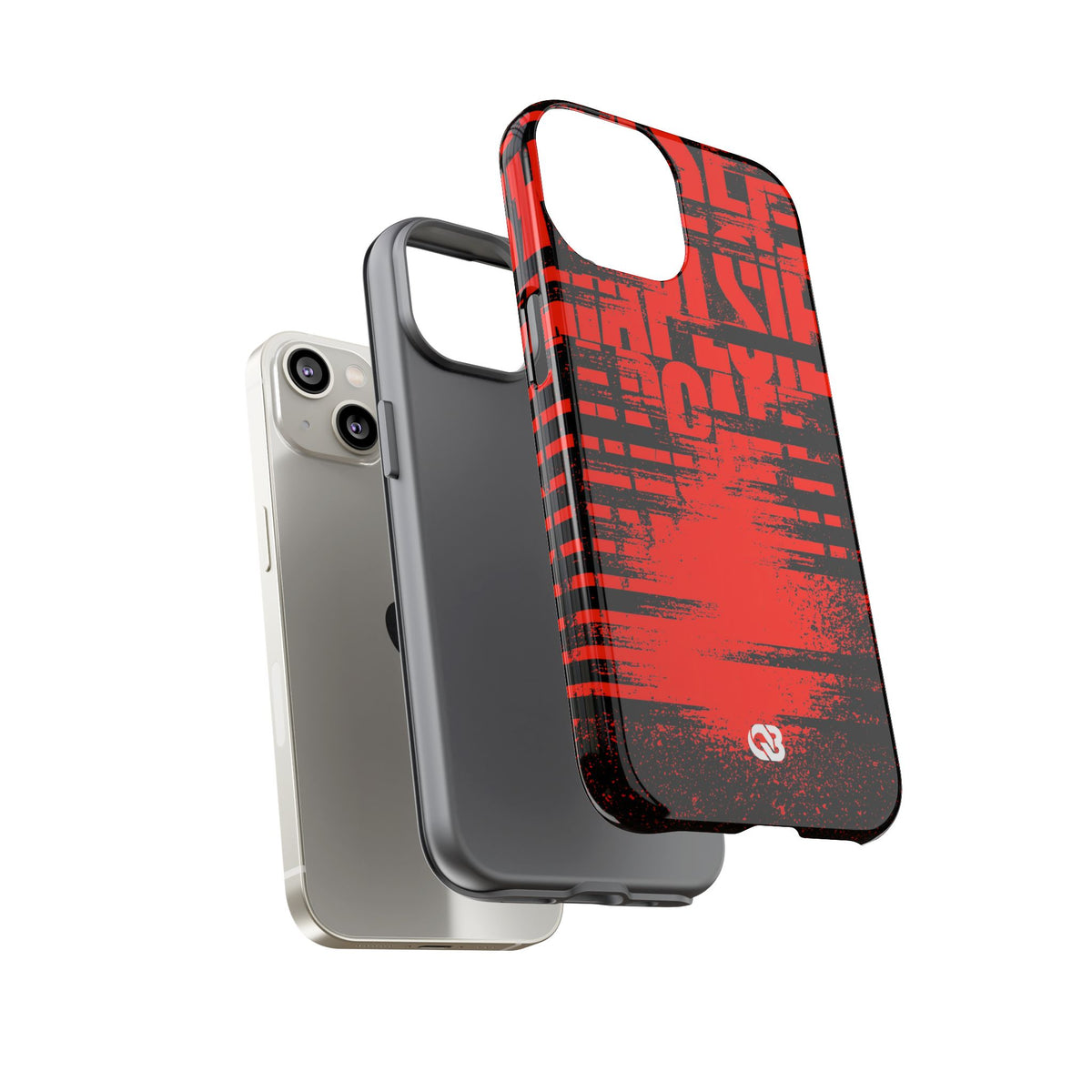 Crimson Redaction · Tough Phone Case for iPhone · Black