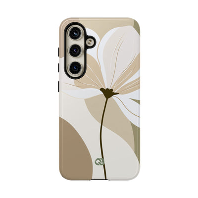 Beige Tough Phone Case for Samsung - Sage Linen Magnolia