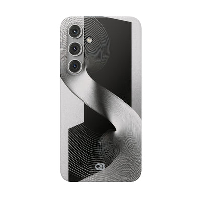 Grey Lite Phone Case for Samsung - Obsidian Moiré Wave