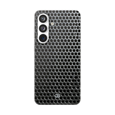 Silver Lite Phone Case for Samsung - Brutalist Steel Mesh