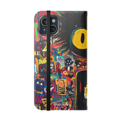 Yellow Eyes - iPhone 15 Plus Case - Wallet