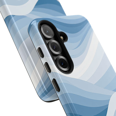 Blue Tough Phone Case for Samsung - Glacial Indigo Flow