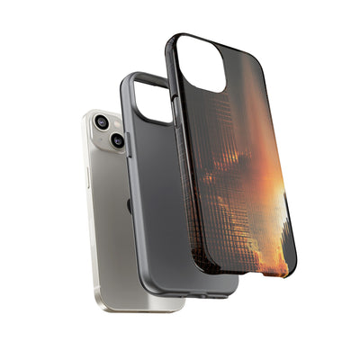 Luminous Grid · Tough Phone Case for iPhone · Black