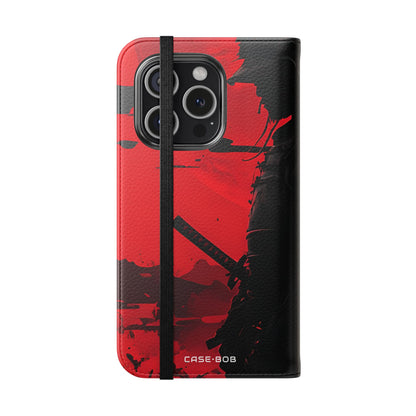 Samurai Moon - iPhone 15 Pro Case - Wallet