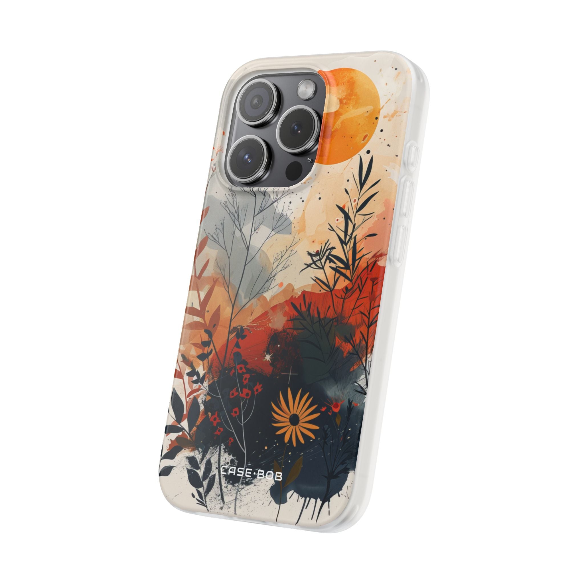 Orange Solstice iPhone 15 Pro Case - Soft