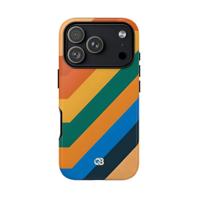 Retro Ridge Lines · Tough Hoesje voor iPhone