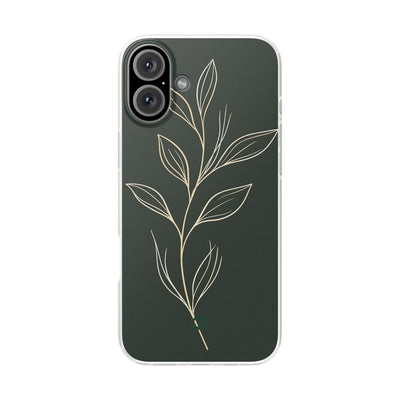 Green Lite Phone Case for iPhone - Deep Moss Willow