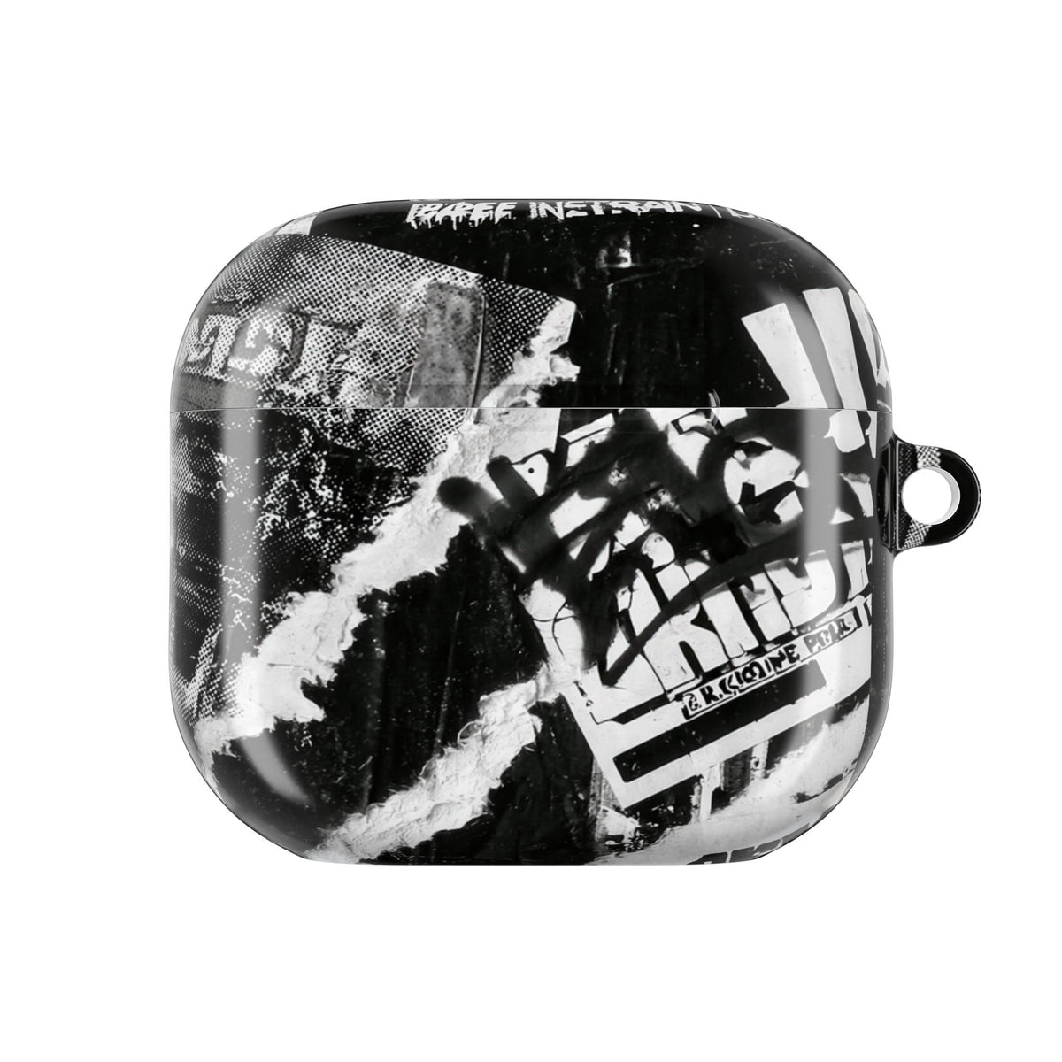 Underground Punk Collage · Hard Case for AirPods & AirPods Pro · Black