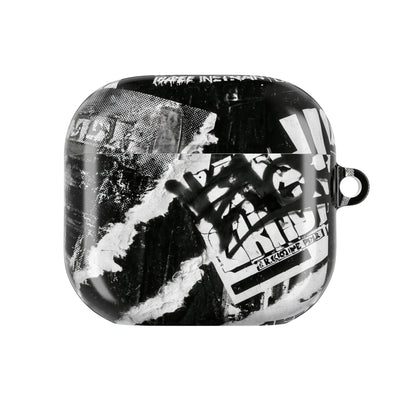 Underground Punk Collage · Hard Case for AirPods & AirPods Pro · Black