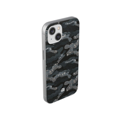 Glitter Shadow Camo · Lite Phone Case for iPhone ·  Black