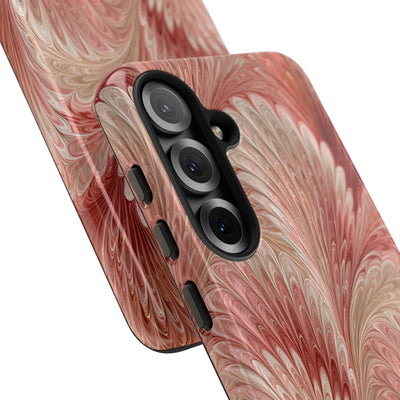Blush Petal Plume · Tough Phone Case for Samsung · Pink