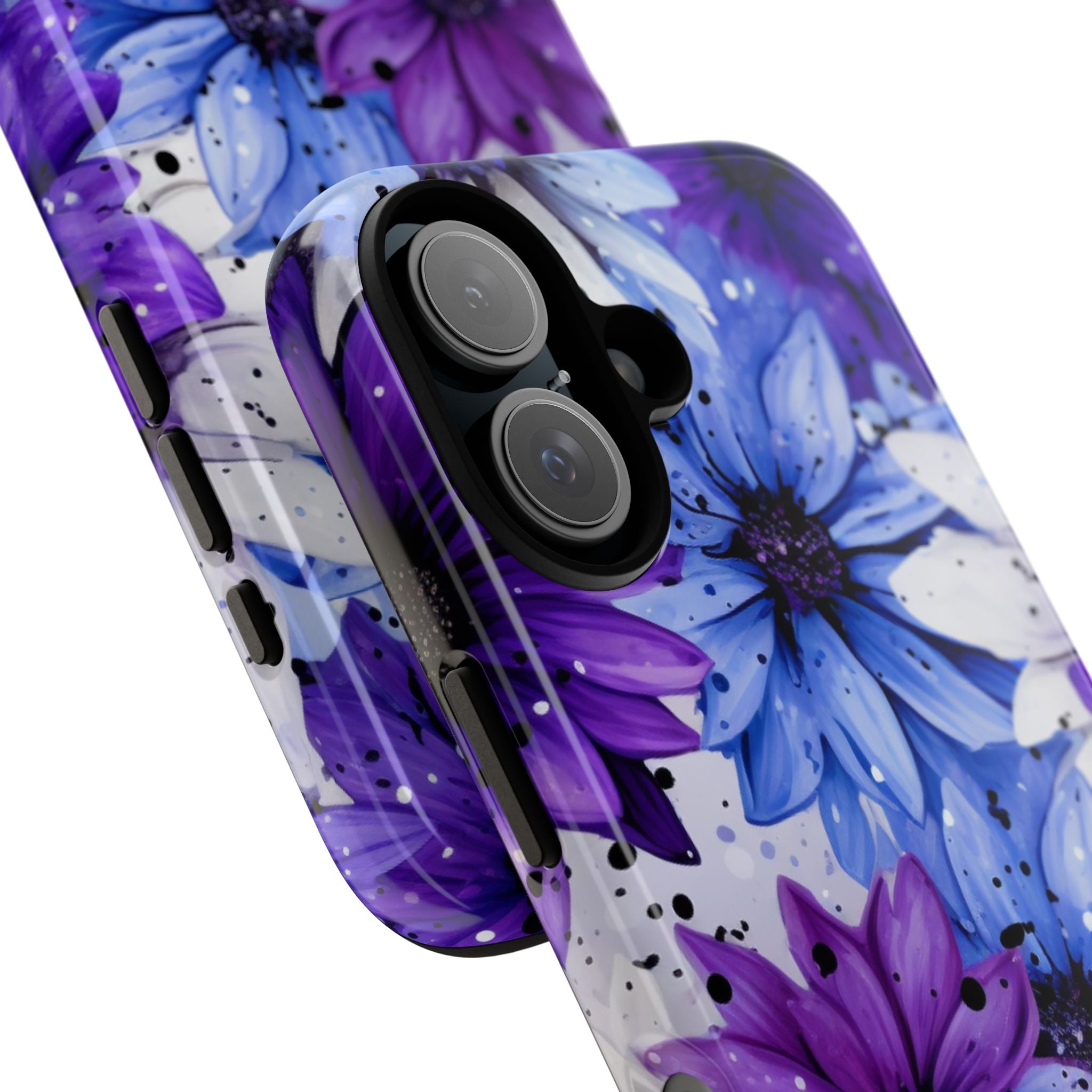 Ink Splatter Blooms · Tough Coque de téléphone pour iPhone