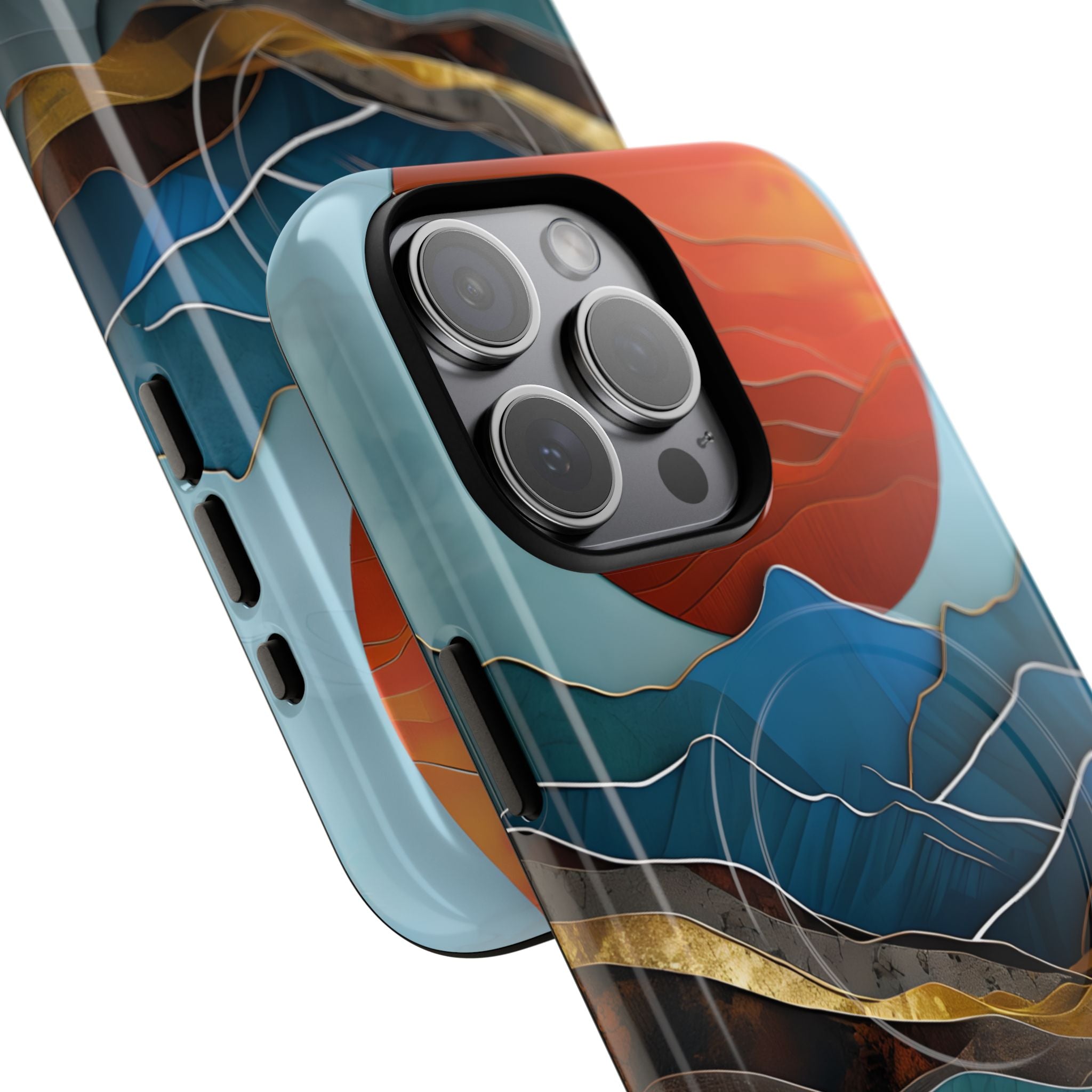 Molten Sun Peaks · Tough+ etui na telefon dla iPhone · Magsafe