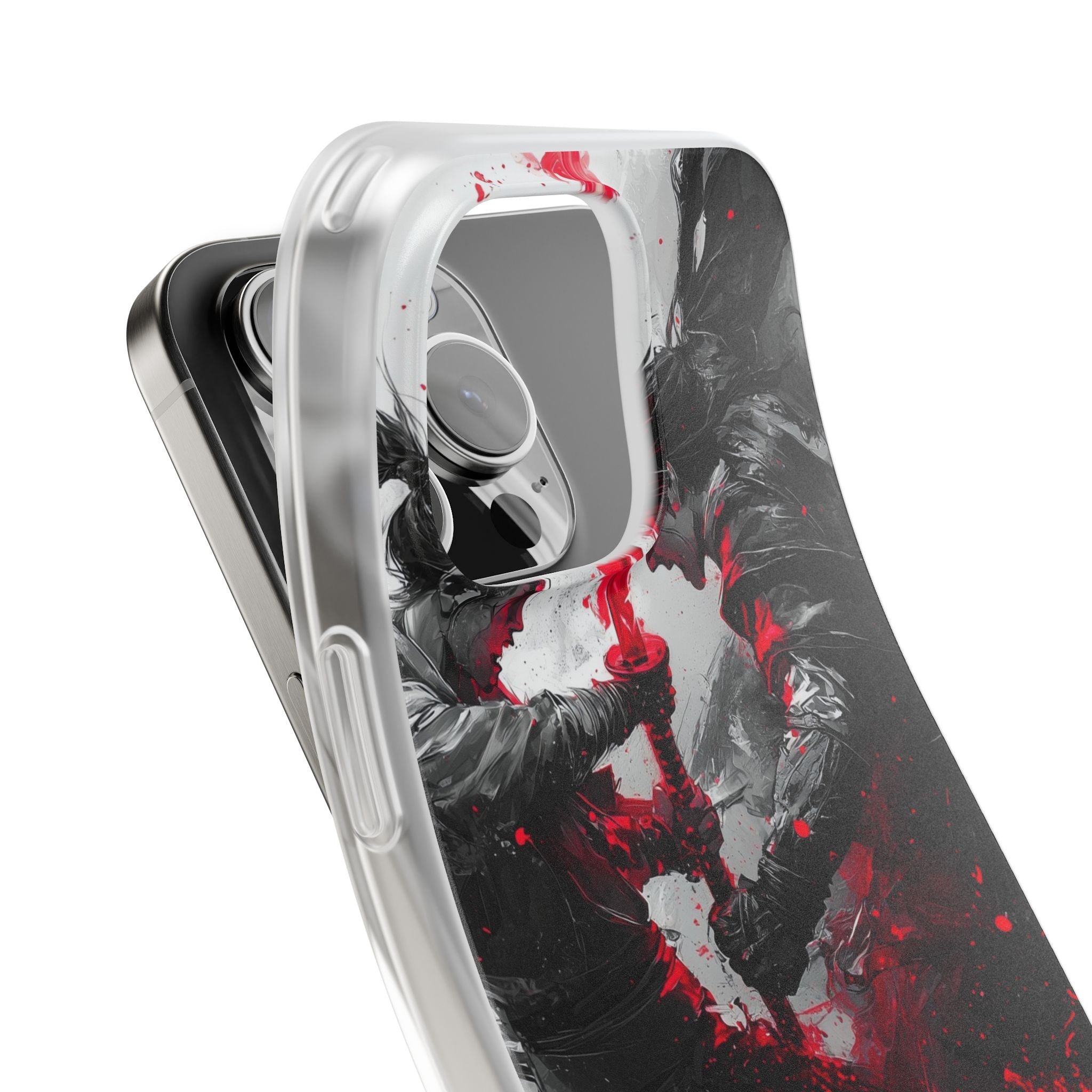 Σπασμένο Κόκκινο Διπλό · Soft Θήκη για iPhone