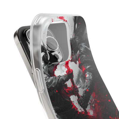 Σπασμένο Κόκκινο Διπλό · Soft Θήκη για iPhone