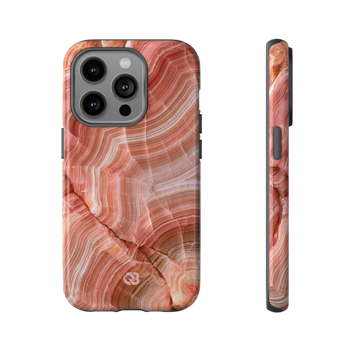 Blushing Rose Strata · Tough Phone Case for iPhone · Pink