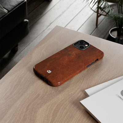 Orange Tough Phone Case for iPhone - Oxidized Iron Crust