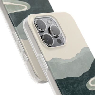 Green Lite Phone Case for iPhone - Misty Sage Valley