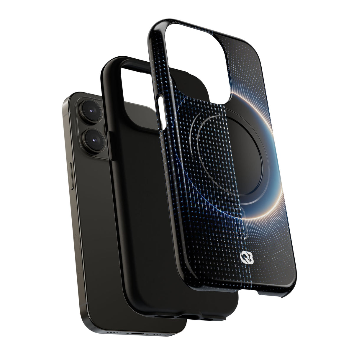 Luminous Meridian · Tough 2.0 Magnetic Phone Case for iPhone · Black