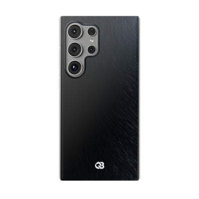 Black Lite Phone Case for Samsung - Midnight Brushed Grain