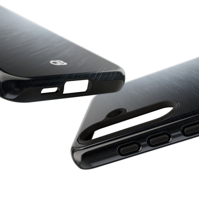 Brushed Obsidian Steel · Tough Phone Case for Samsung · Grey