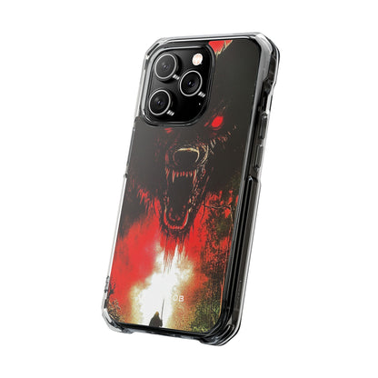 Crimson Wolf iPhone 14 Pro Cover - Impact
