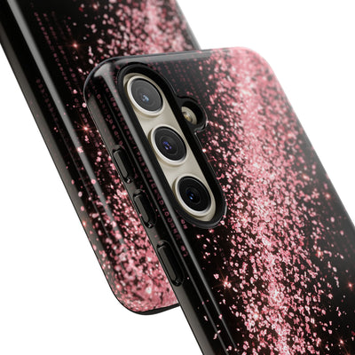 Rose Digital Cascade · Tough Phone Case for Samsung · Pink