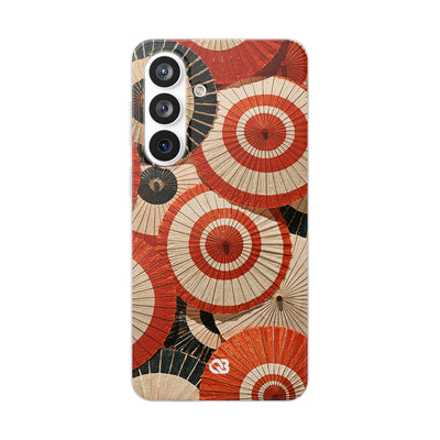Vermilion Wagasa Motif · Lite Phone Case for Samsung · Red