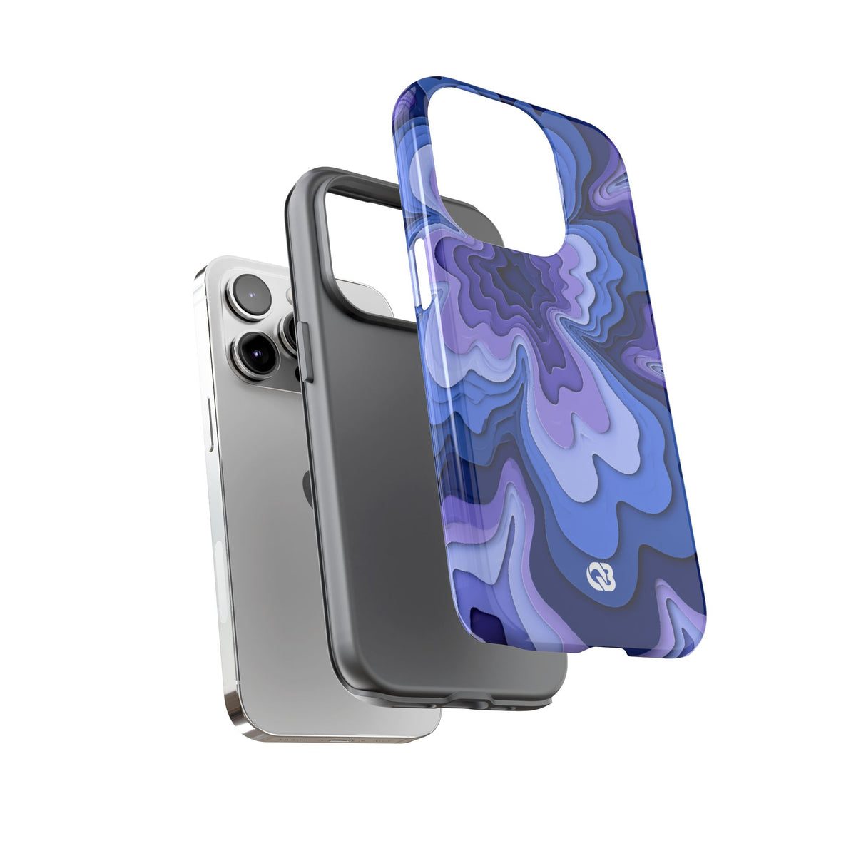Periwinkle Strata Bloom · Tough Phone Case for iPhone · Purple