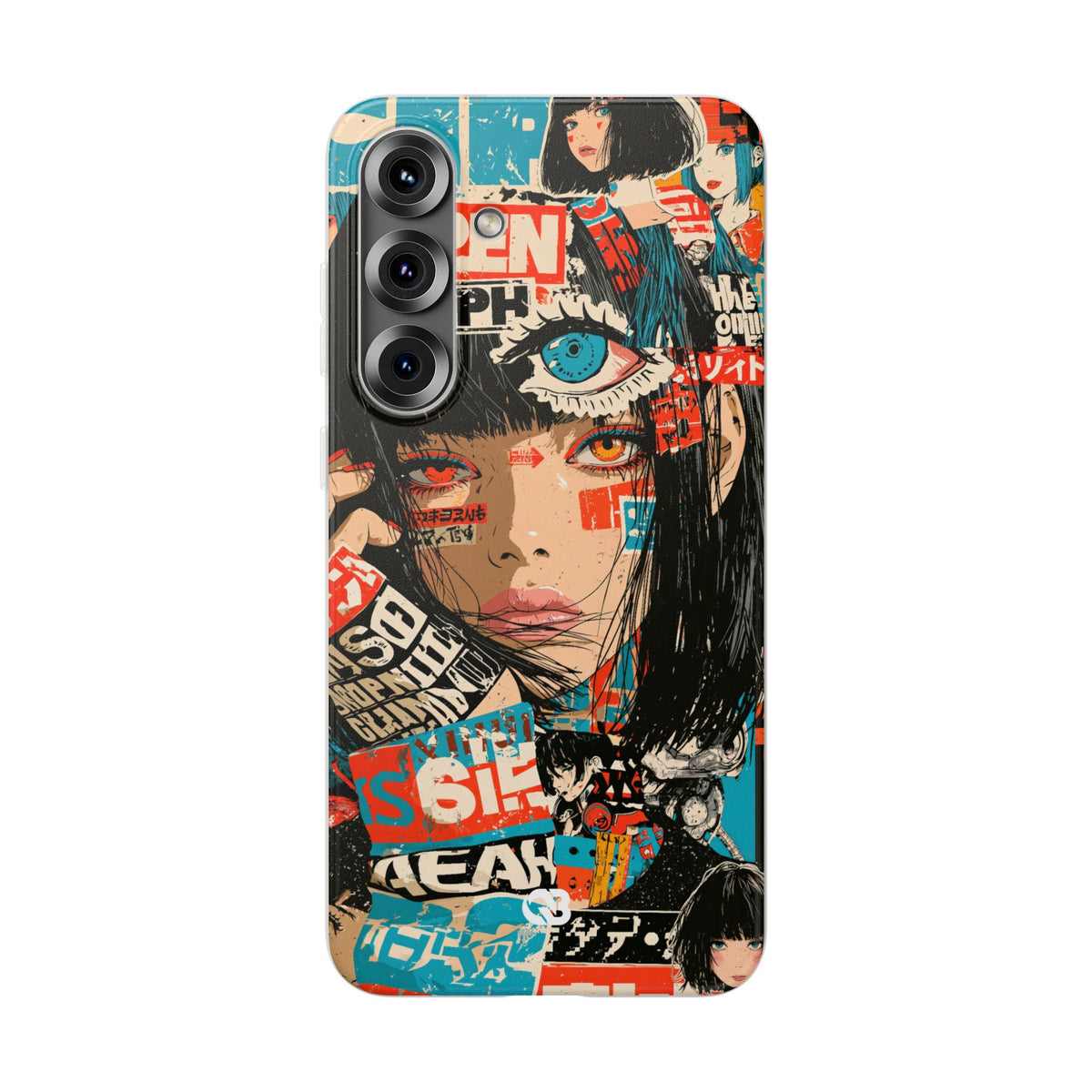 Shibuya Street Collage · Lite Phone Case for Samsung · Red