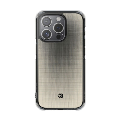 Beige Impact MagSafe Phone Case for iPhone - Carbon Screen Grid