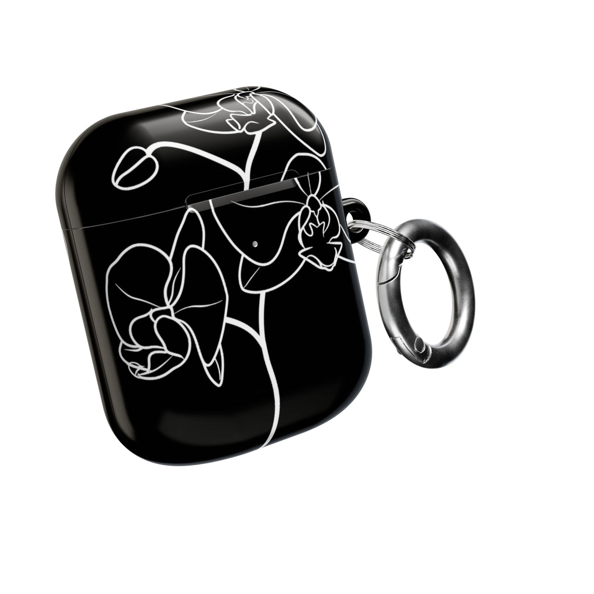 Midnight Orchid · Hard Case for AirPods & AirPods Pro · Black