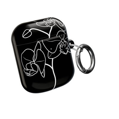 Midnight Orchid · Hard Case for AirPods & AirPods Pro · Black