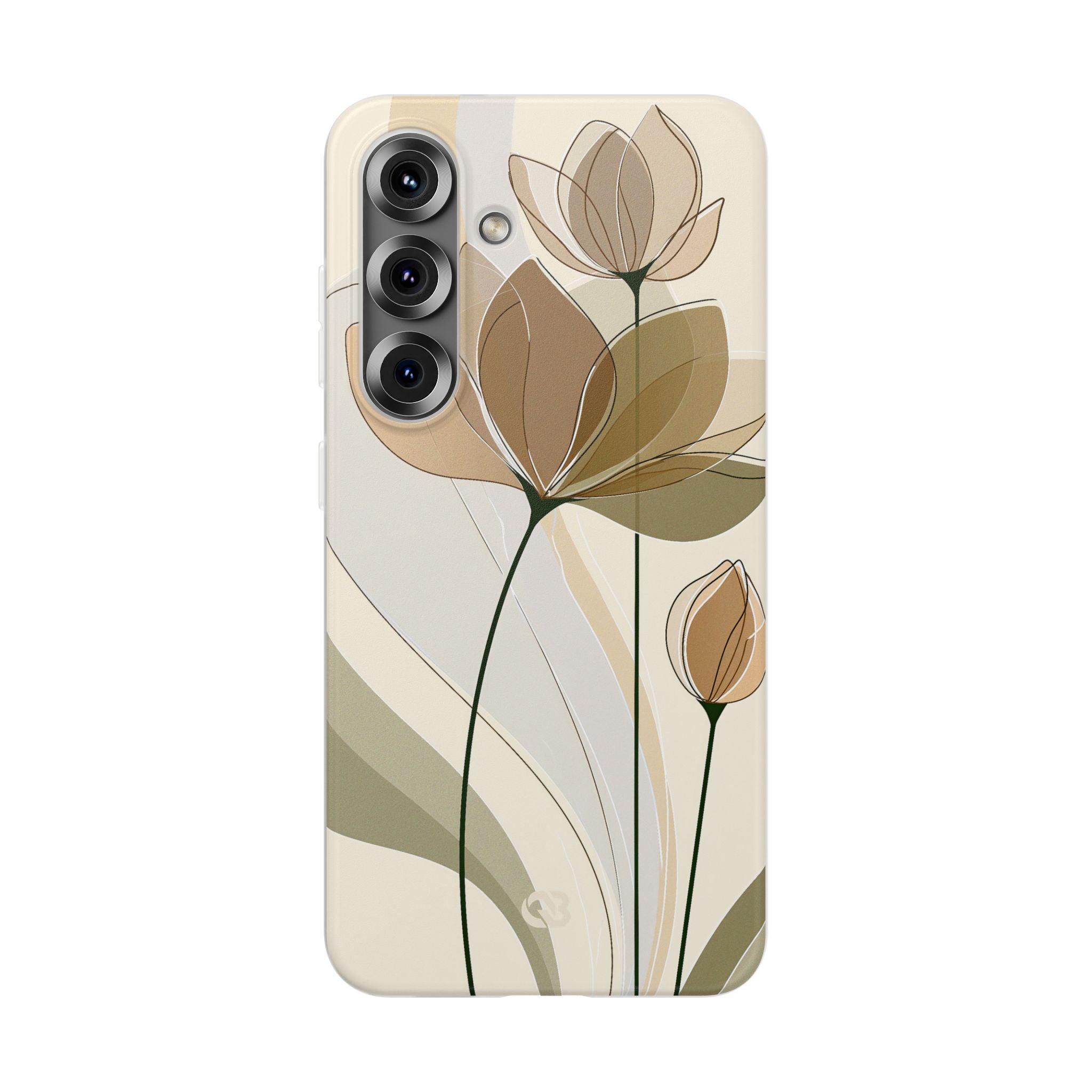 Beige Lite Phone Case for Samsung - Muted Ochre Petals