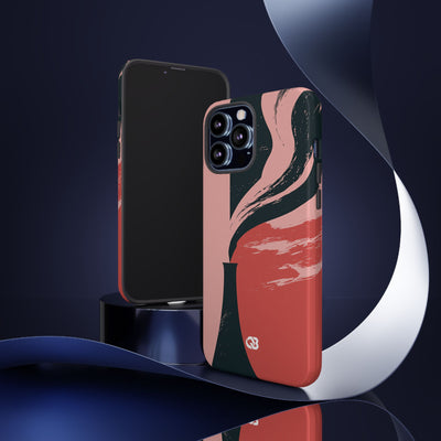 Crimson Horizon · Tough Phone Case for iPhone · Red