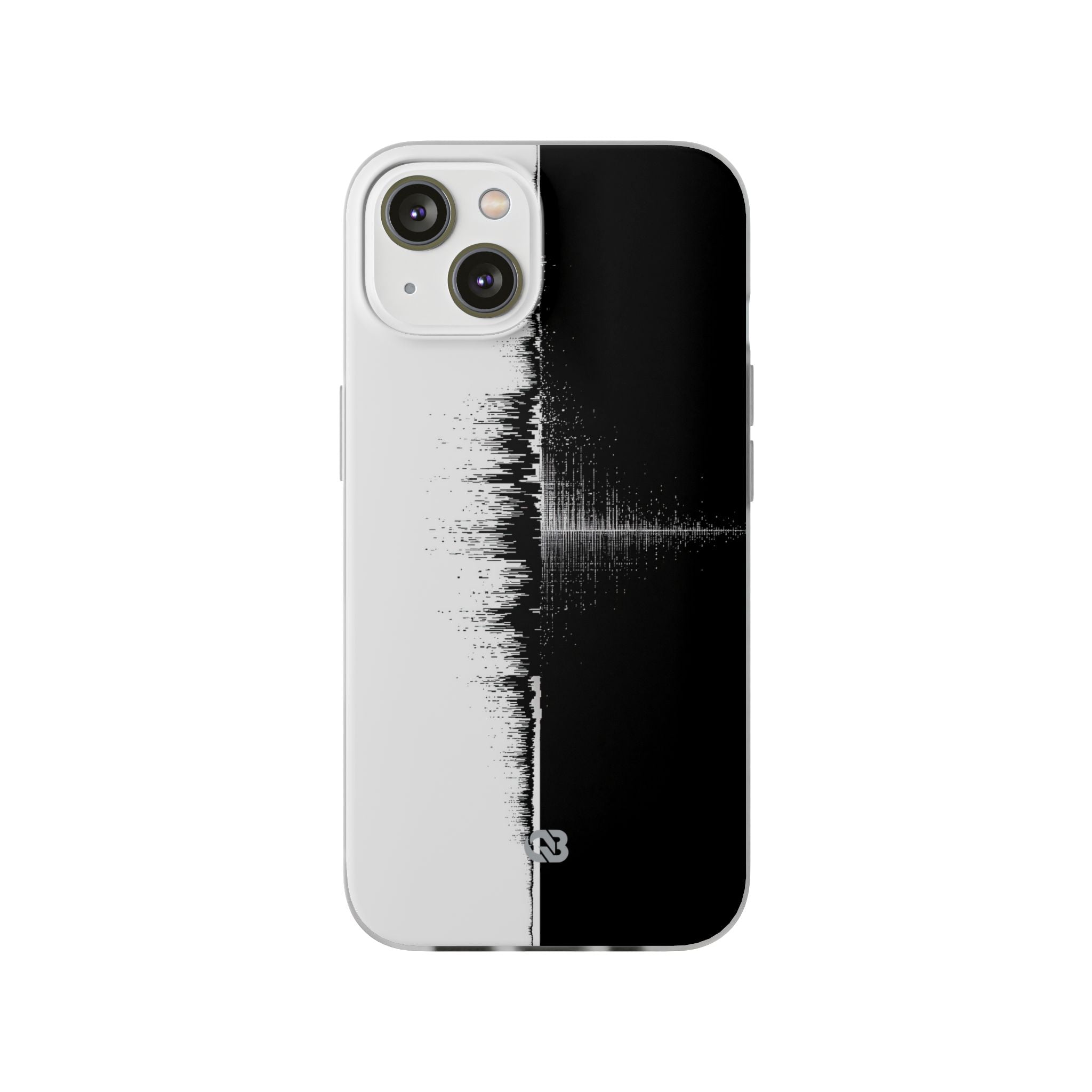 Black Lite Phone Case for iPhone - Static Signal Split