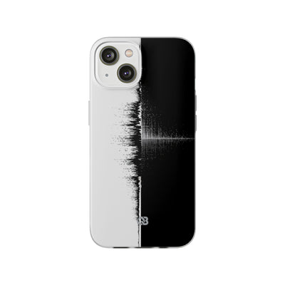 Black Lite Phone Case for iPhone - Static Signal Split