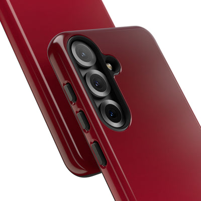 Red Tough Phone Case for Samsung - Crimson Velvet Fade