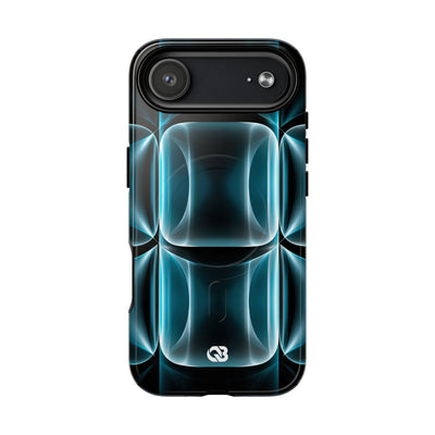 Translucent Cyber Grid · Tough 2.0 Magnetic Phone Case for iPhone · Teal