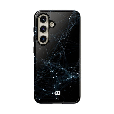 Black Tough Phone Case for Samsung - Arctic Neural Mesh