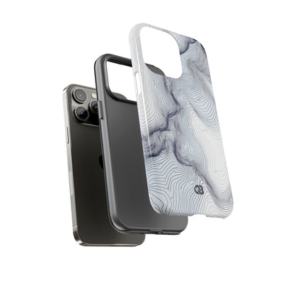 Nordic Ridge Contour · Tough Phone Case for iPhone · White