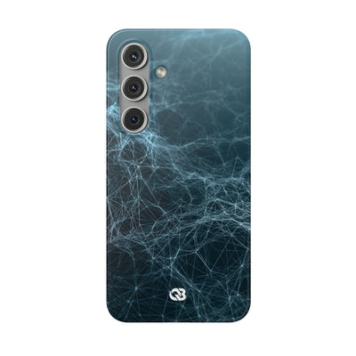 Teal Lite Phone Case for Samsung - Arctic Neural Mesh