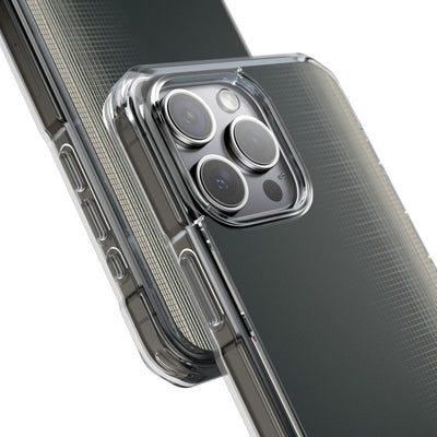 Grey Impact MagSafe Phone Case for iPhone - Charcoal Tech Grid