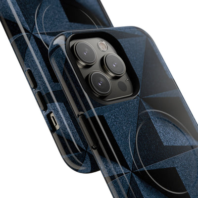 Faceted Slate · Tough 2.0 Magnetic Phone Case for iPhone · Blue