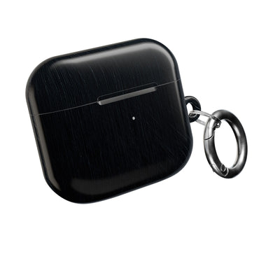 Brushed Obsidian Steel · Hard Case for AirPods & AirPods Pro · Black