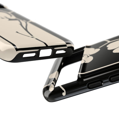 Geometric Orchid Bloom · Tough Phone Case for Pixel ·  Black