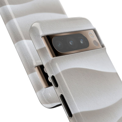 Sculpted Dune Relief · Tough Phone Case for Pixel ·  White