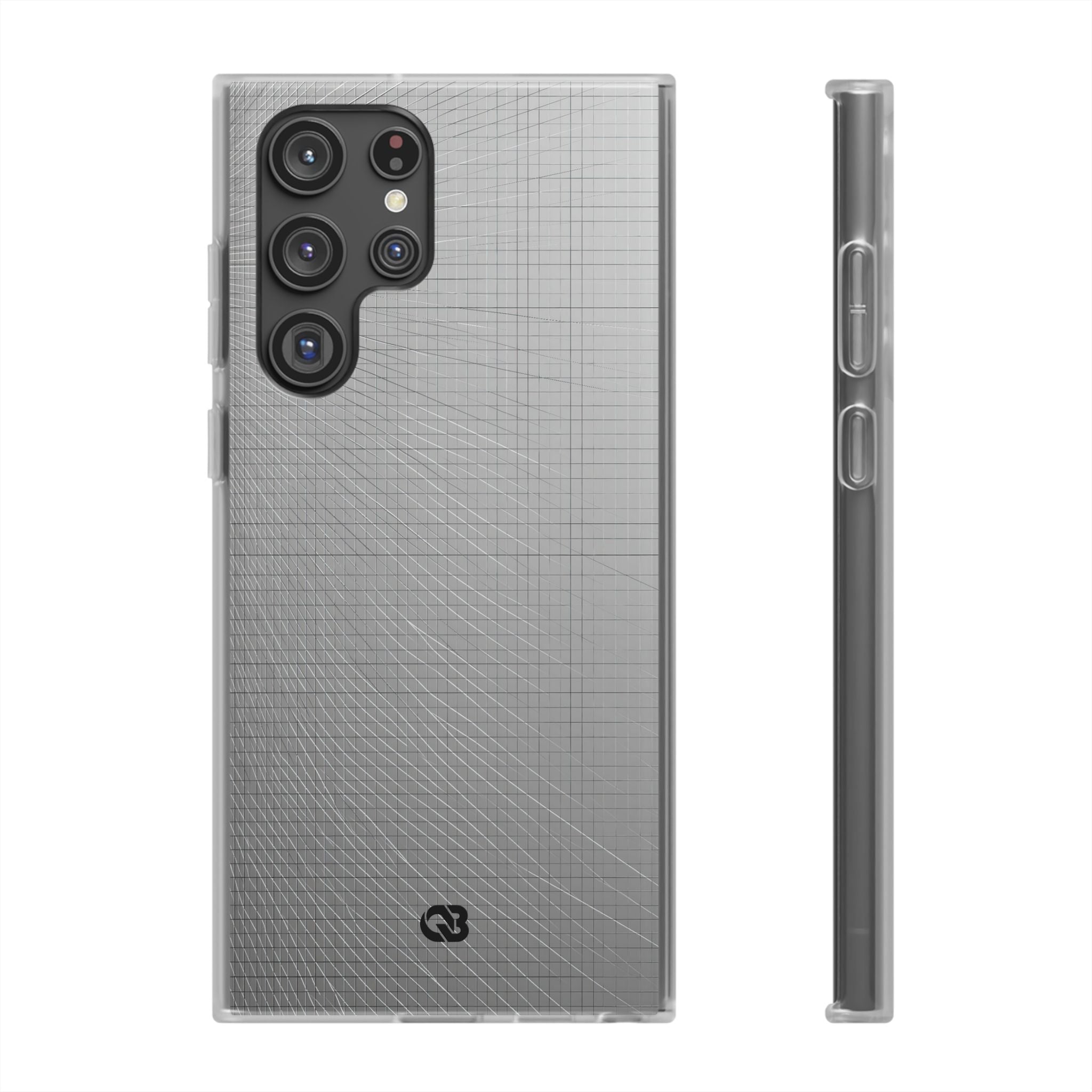 Grey Lite Phone Case for Samsung - Chrome Mesh Warp