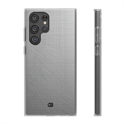 Grey Lite Phone Case for Samsung - Chrome Mesh Warp